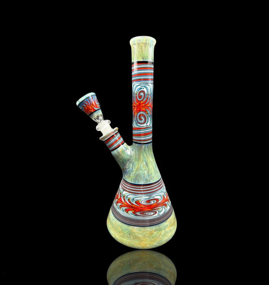 MercuriusGlass Minitube with Marble and Worked Sections