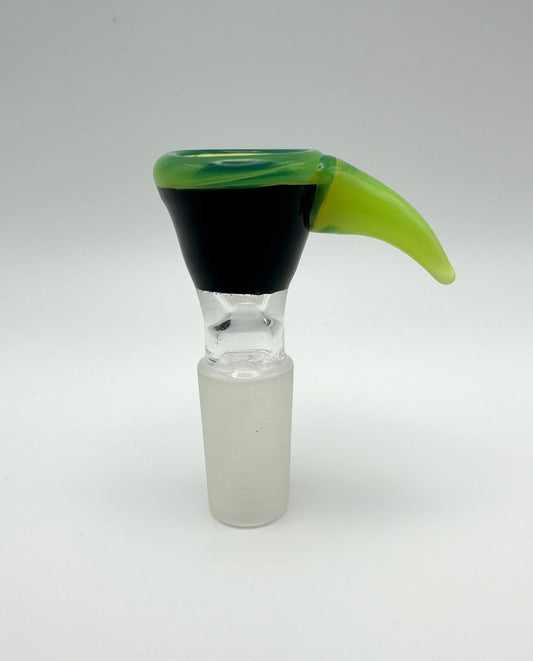 14 mm Black & Green Small Horn Slide