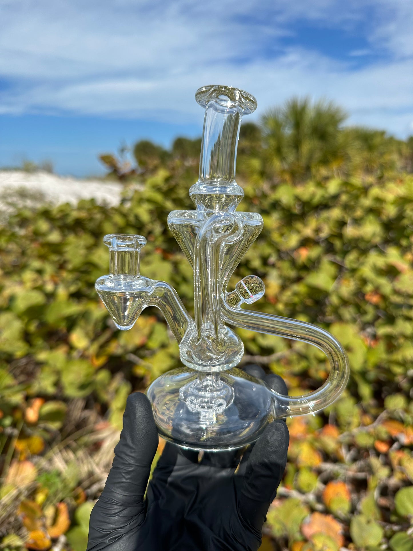 Boogie Glass Mini Recycler Clear